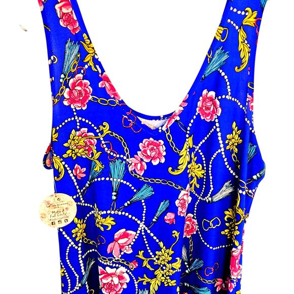 NWT Jolie & Joy Women's Dress 3X 3XL XXXL Blue Sleeveless Plus Size 22W 24W NEW - Picture 2 of 7